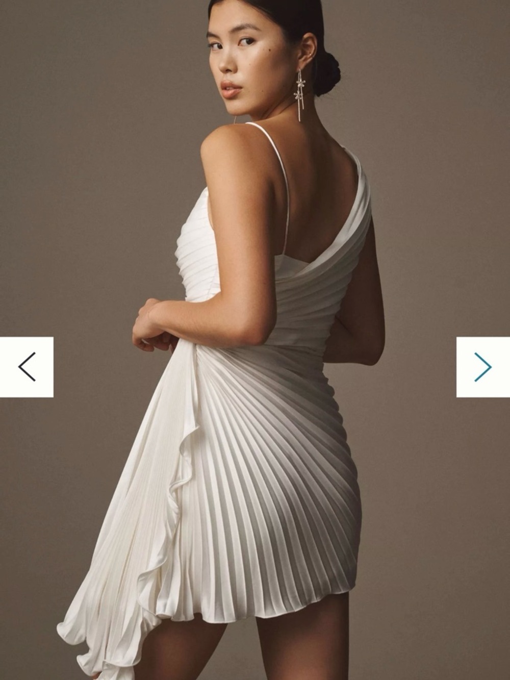AMUR Gwenn Pleated Mini Dress - Picture 2 of 6